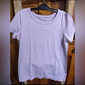 Lulu Lemon swiftly tech lilac light purple lavender short sleeve